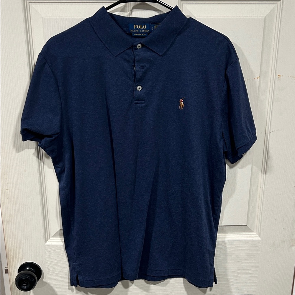 Polo by Ralph Lauren Men's Classic Blue Polo Shirt